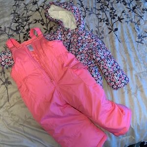 Toddler girl 2t snowsuit and jacket